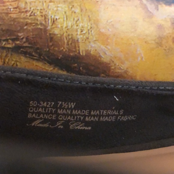 NIB Bella Vita Suede Faux Croc Leather Gray Pointed Toe Slingback Flats 7.5W - Picture 7 of 8